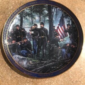 Civil War Commemorative Plate, Bradford Exchange, Joshua Chamberlain